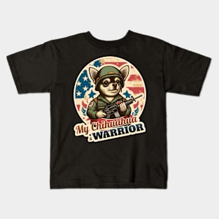 Chihuahua soldier Kids T-Shirt